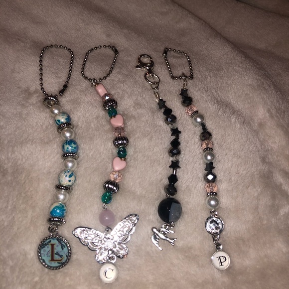 Handmade Beaded Keychains or Bag Tag, Jewelry - Picture 6 of 6